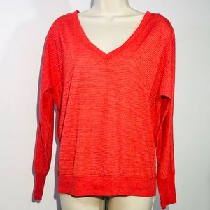 American Eagle Sparkles Knit M Orange Dolman Sleev